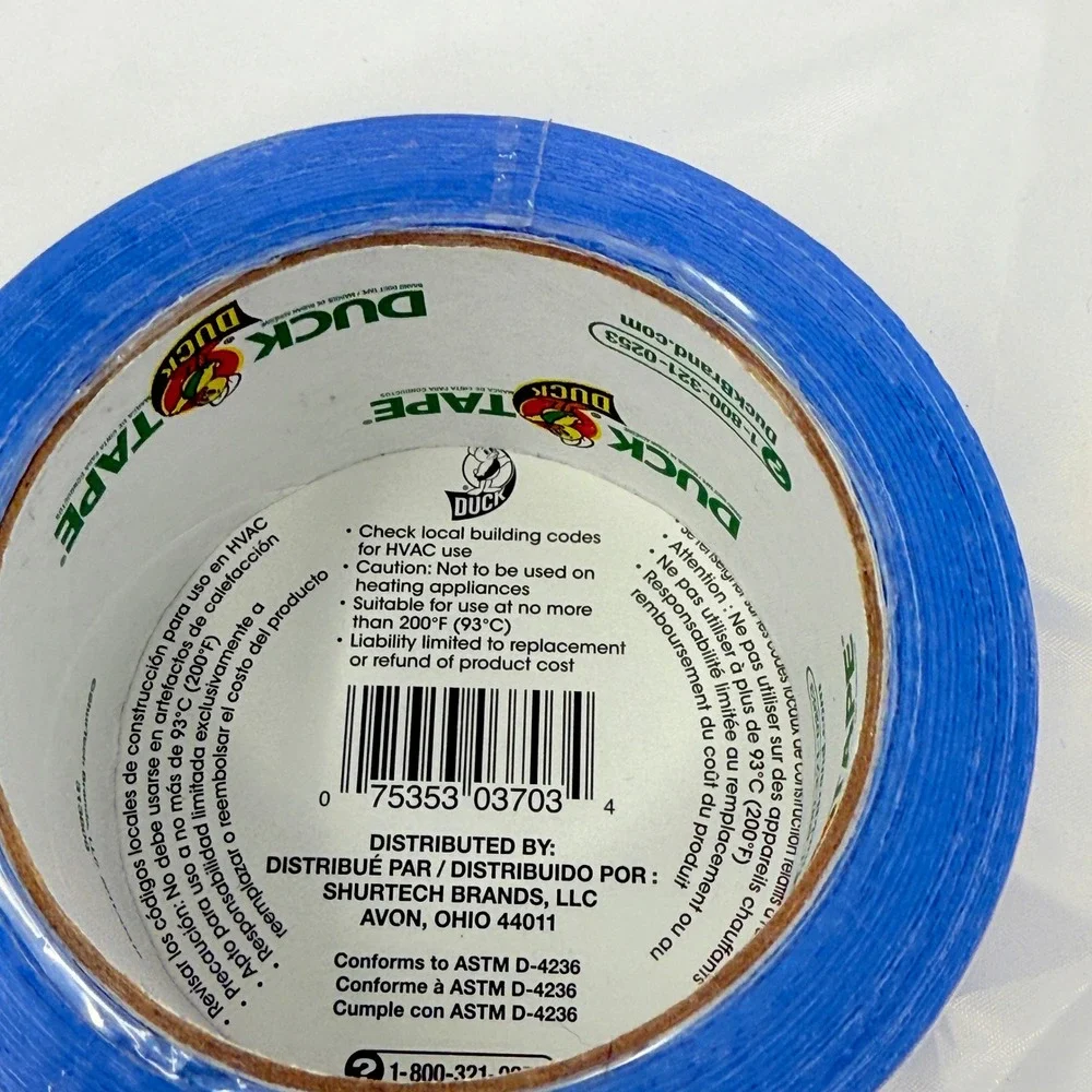 Duck Brand Duct Tape 188 Inch x 20 Yard Blue All Purpose Strong Adhesive‎